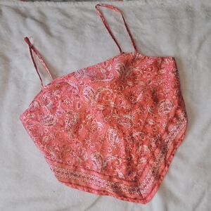 Japna Bandana Paisley Tie Back Top Adjustable Country Summer Scarf Women Large